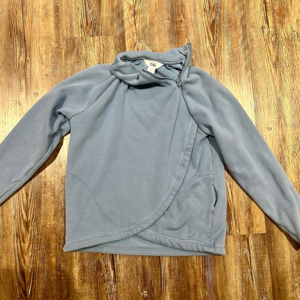 ATHLETA GIRL Cozy Karma Light Blue “Coastal” Cardigan Wrap